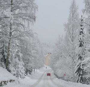 Sok hó esett idén Finnországban, de a hó eltakarítás nem jelent gondot.