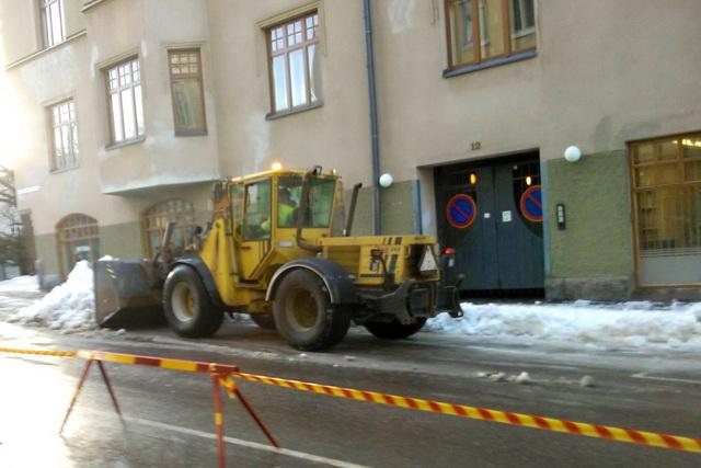 Sok hó esett idén Finnországban, de a hó eltakarítása nem jelent különösebb gondot.