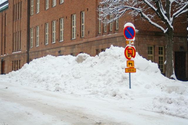 Sok hó esett idén Finnországban, de a hó eltakarítása nem jelent különösebb gondot.