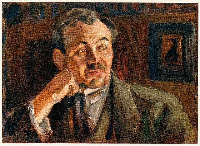 Akseli Gallen-Kallela festménye Eino Leinóról (Wikimedia)